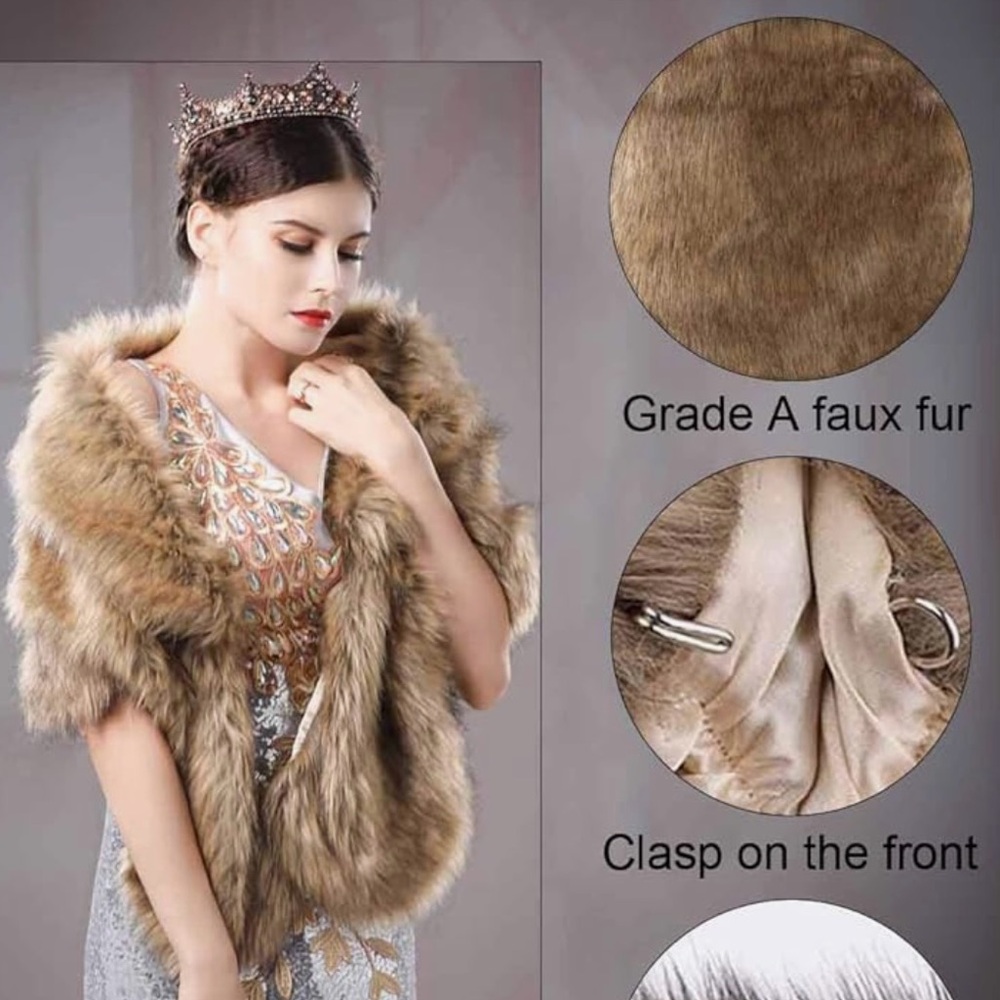 Faux Fur Shawl